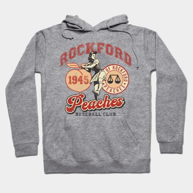 Rockford Peaches Hoodie by Alema Art